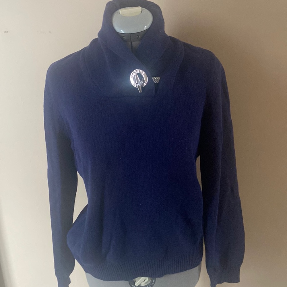 Lauren by Ralph Lauren Navy Sweater size Large